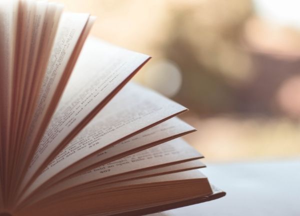 An open book.